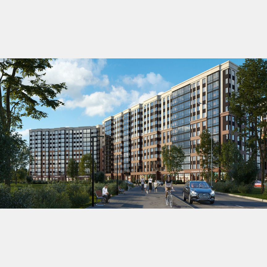 Квартира-студия, 30 м², 2/12 эт.