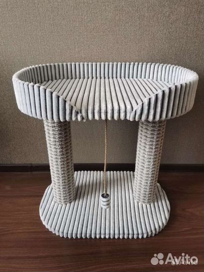 Когтеточка столбик с лежанкой