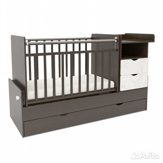 Детская кровать трансформер с маятником