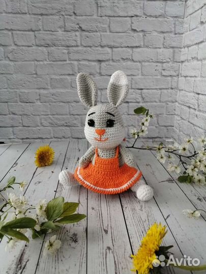 Мягкая игрушка заяц ручная работа