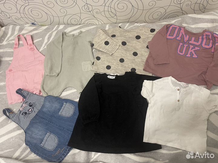 Вещи пакетом для девочки 80 размер