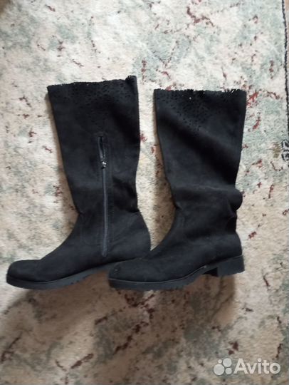 Продам сапоги 39 р-р осенние замша