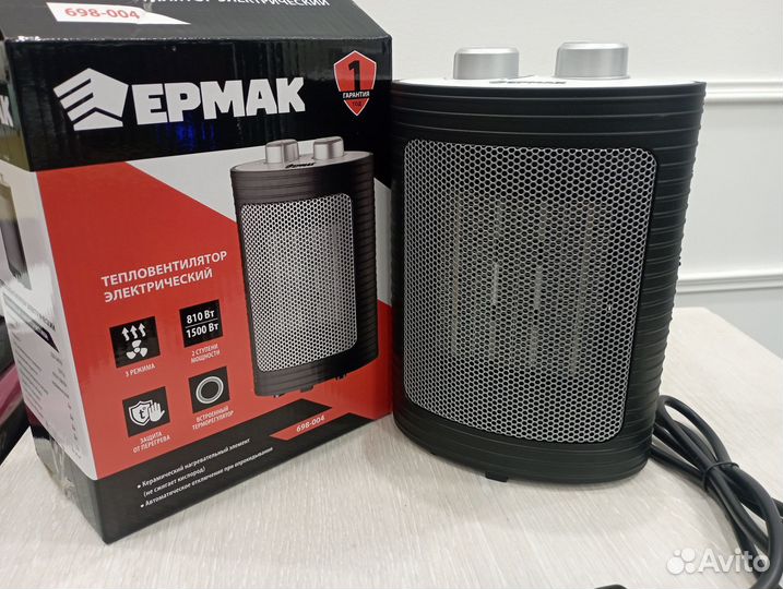 Тепловентилятор, обогреватель керам. 3 режима