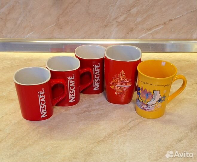 Кружки Nescafe, Lipton, Brooke Bond и чашки