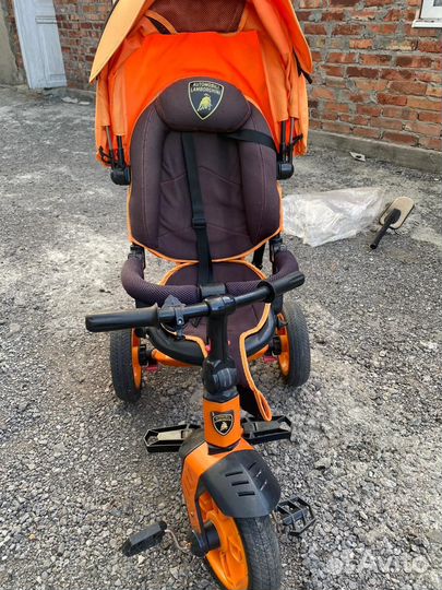 Детский трехколесный велосипед lamborghini