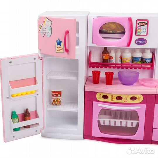 Кухня для барби со светом и звуком