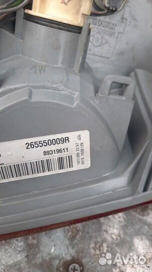 Фонарь внутренний левый Renault Megane