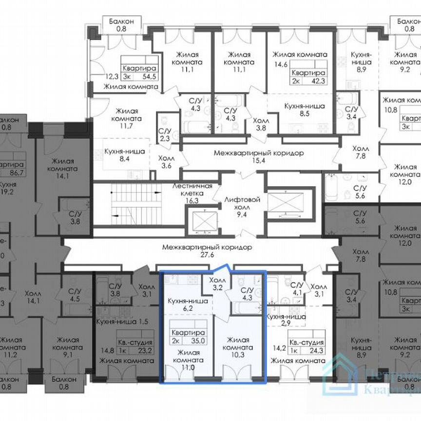 1-к. квартира, 35 м², 4/7 эт.