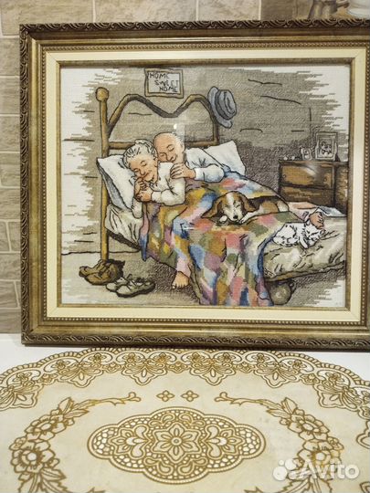Картина вышитая крестом ручная работа