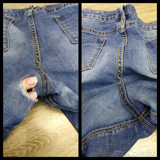 Фирменная штопка джинсов
