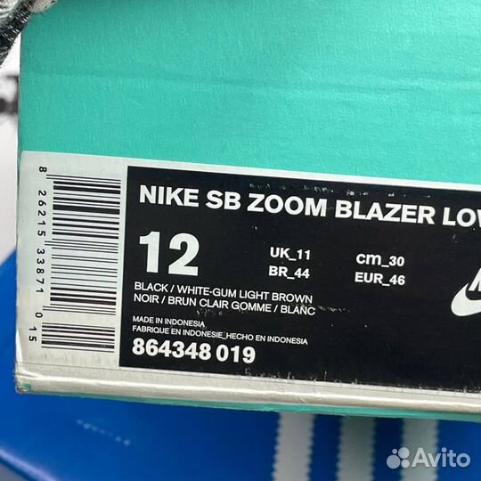 Оригинал 46 eu Nike sb blazer zoom low xt