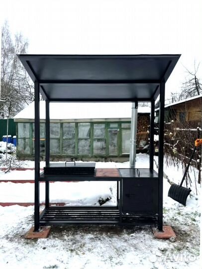 Мангал С печкой под казан