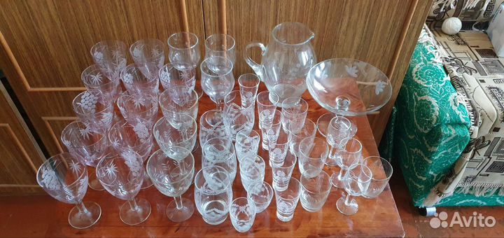 Стекло СССР, фужеры