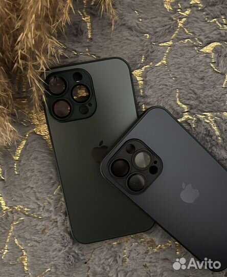 Стеклянные чехлы на iPhone 13 pro