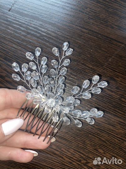 Гребень для волос свадебный украшение