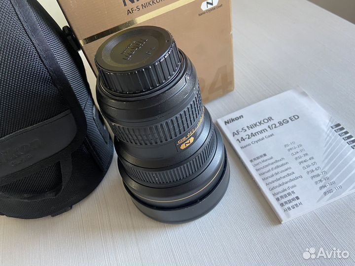 Объектив AF-S nikkor 14-24mm f/2.8G ED