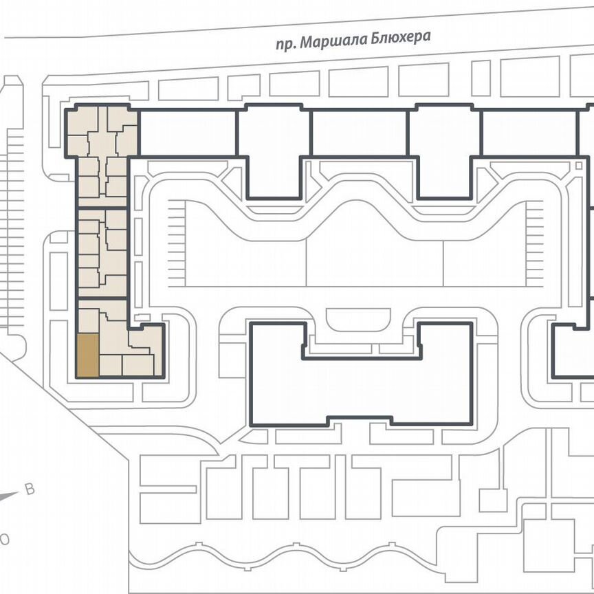 3-к. квартира, 85,3 м², 7/15 эт.