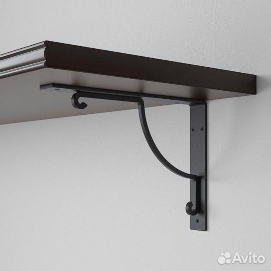 Икеа бергсхульт 80х20х2.5 см+консоли экби холь