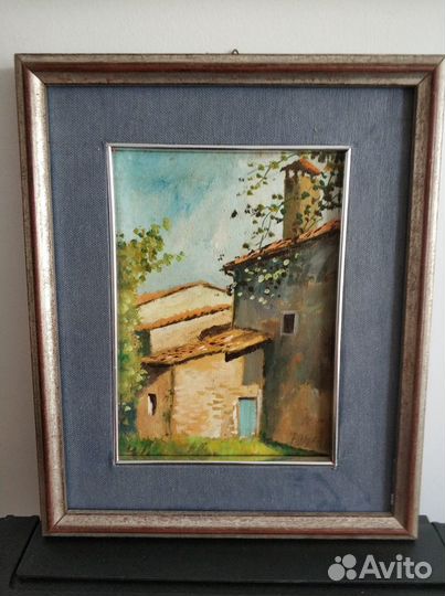 Винтажная итальянская картина маслом