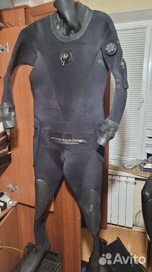 Неопреновый сухой гидрокостюм сухарь дайвинг