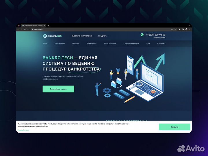 Разработка сайтов под ключ, продвижение