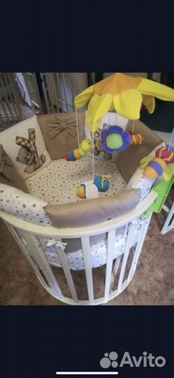 Подушечки бортики в детскую кроватку