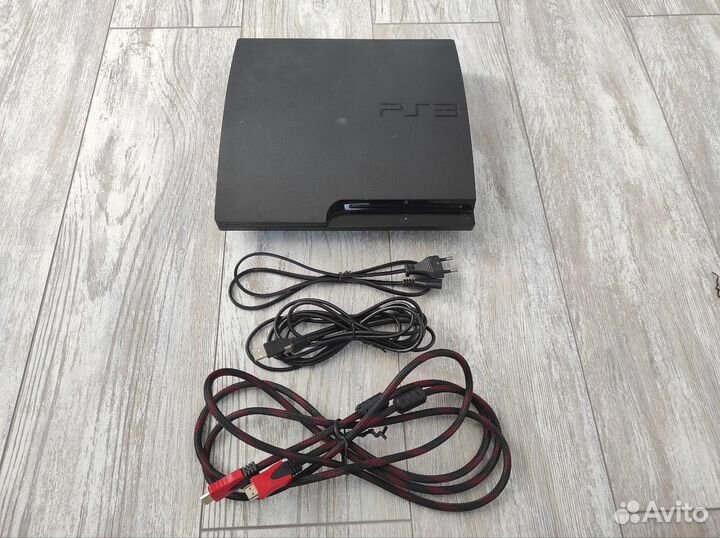Playstation 3 slim (прошитая) 300 гб - 33 игры