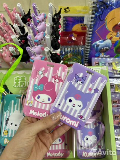 Картхолдер бейдж hello kitty kuromi