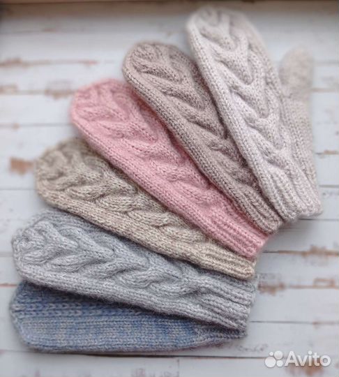 Варежки ручной работы