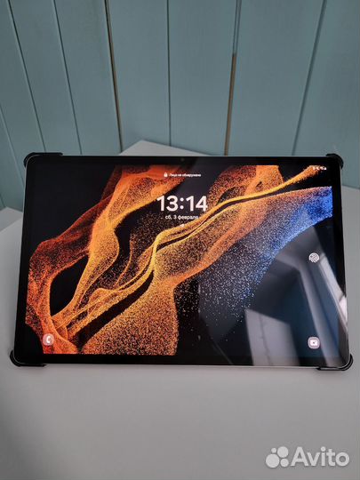 Samsung galaxy tab s8 plus + клавиатура + чехол
