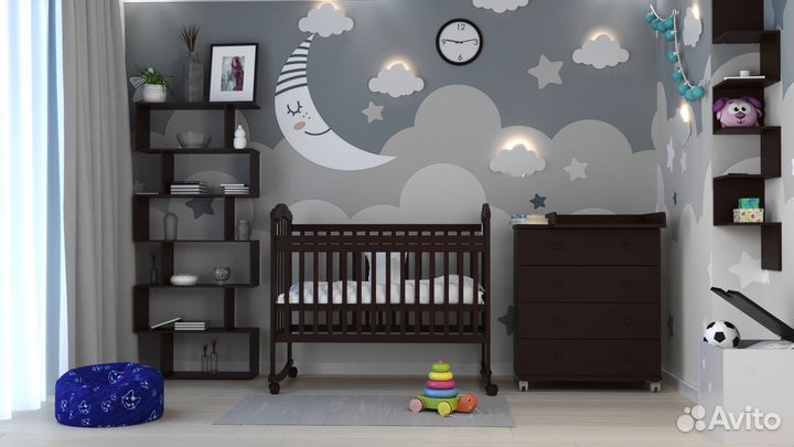 Детский пеленальный комод 5 ящиков