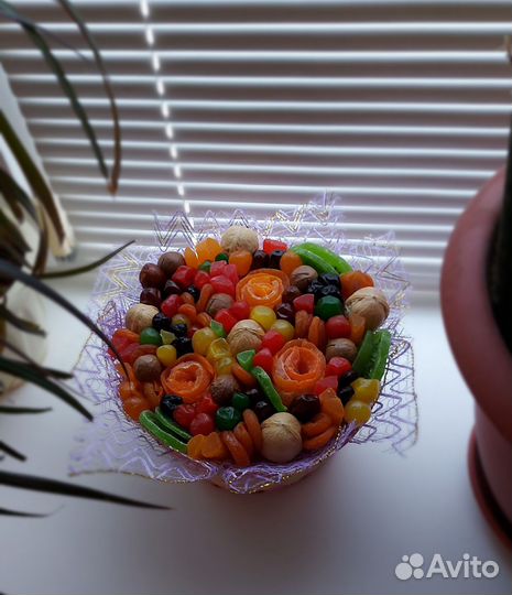 Букет из сухофруктов, фруктовая корзина