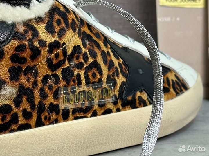 Леопардовые Golden Goose с мехом