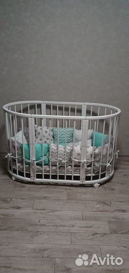 Бортики подушки в кроватку