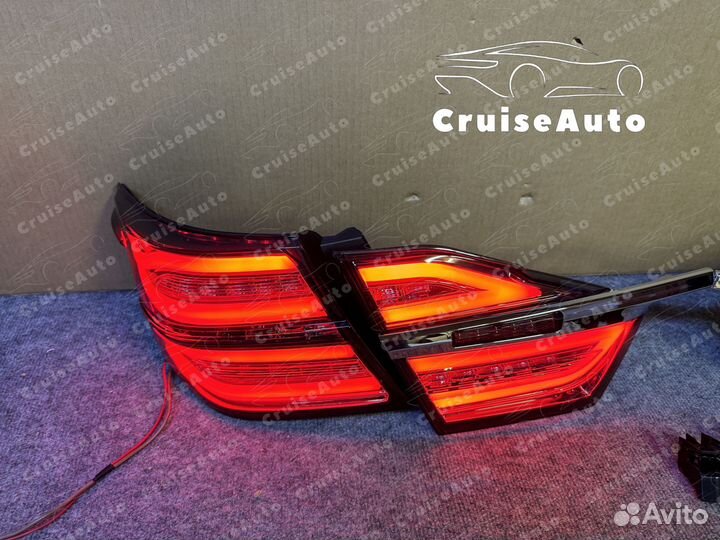 Задние фонари Camry 55 стиль Mercedes черные тонир