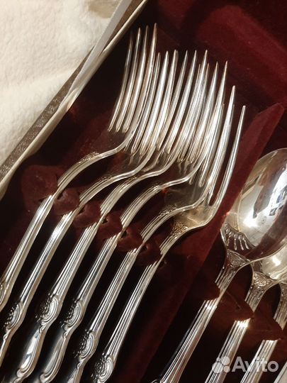 Набор столовых приборов мельхиор СССР