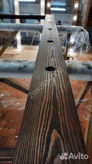 Гримерное зеркало с лампочками