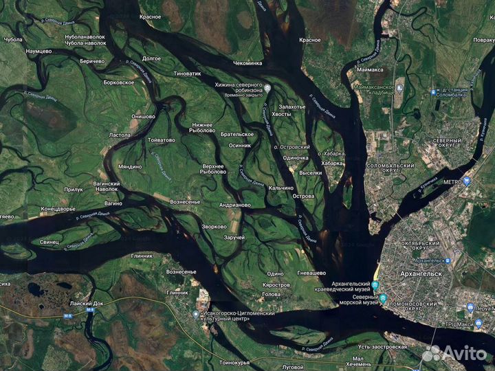 Топографическая карта Архангельской обл для Garmin
