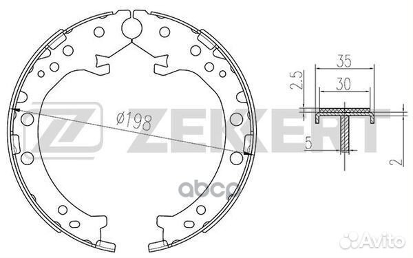 Колодки торм. бараб. задн. Honda CR-V III 06- b