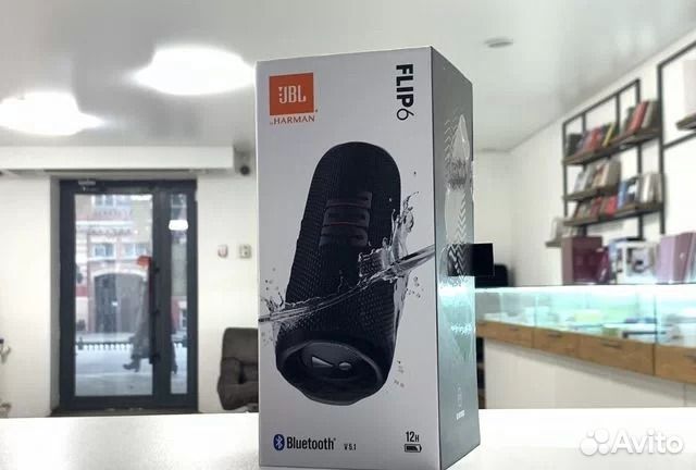 Колонка JBL Flip 6 Black. Новая. Рассрочка