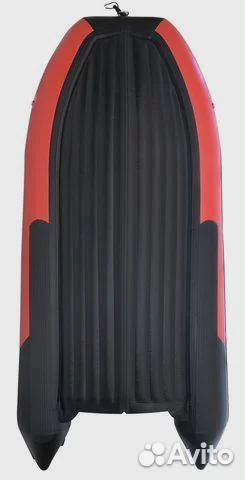 Надувная лодка gladiator E420PRO черно-красный