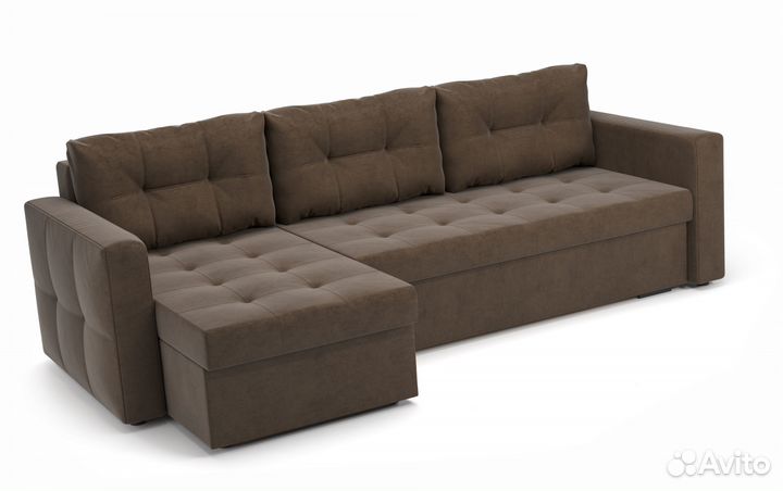 Угловой Диван-Еврокнижка с механизмом Тик-Так