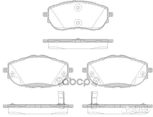 1561 02 колодки дисковые п. Toyota Corolla, Au