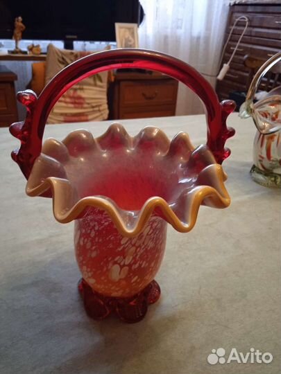 Ваза стекло Корзина