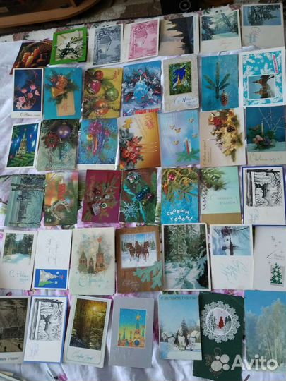 Продаются открытки.Времена СССР.Новый год