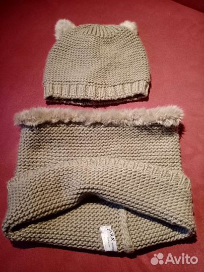 Шапочка zara для девочки