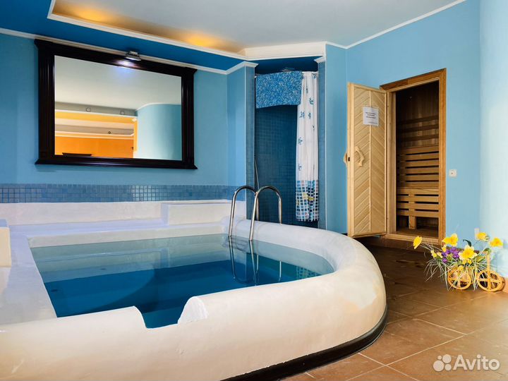 Баня сауна с бассейном