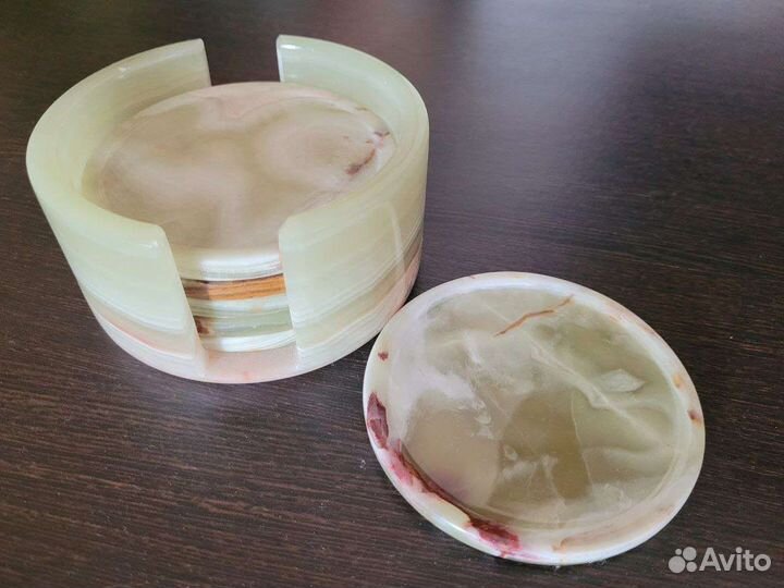 Подставки под стаканы из натурального камня