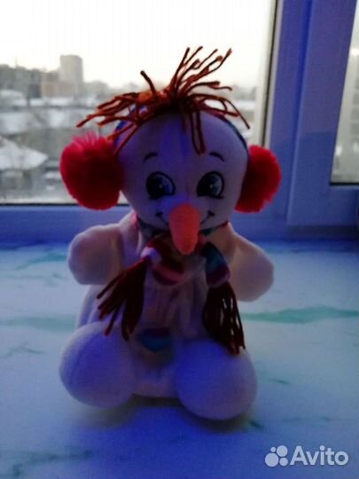 Снеговик мягкая игрушка с наполнением