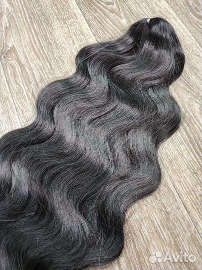 Афролоконы body wave, оттенок горький шоколад, #2
